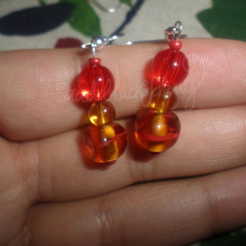 OOAK Orange Slice Earrings